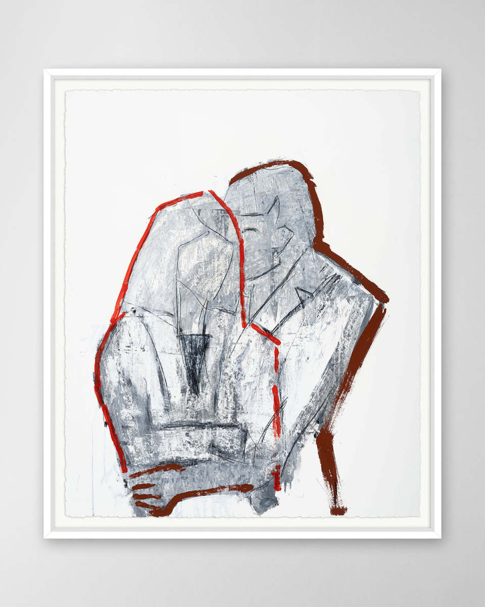 "Couple 1" Hand-Embellished Giclee by Robert Robinson